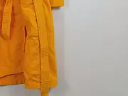 Vorschaubild 5 von Kinder Bademantel Gr XS Orange Kapuze Baumwolle