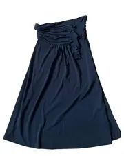 Vorschaubild 1 von Abendkleid Damen XS Schwarz Elegant Trägerlos Rüschen Raffungen