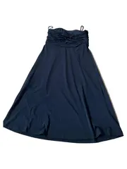 Vorschaubild 2 von Abendkleid Damen XS Schwarz Elegant Trägerlos Rüschen Raffungen