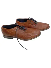 Vorschaubild 1 von Herren Derby Schnürschuhe Leder Braun Gr. 41 Business Lochmuster