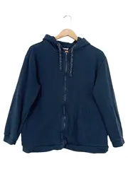 Vorschaubild 1 von Sweatjacke Damen Blau Gr. 42/L Kapuze Reißverschluss Casual