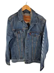Vorschaubild 1 von Premium Herren Jeansjacke Blau Gr. M Trucker Denim Jacke