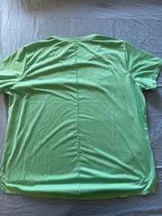 Vorschaubild 5 von Sport Shirt Damen Türkis Gr. M Kurzarm Logo-Print