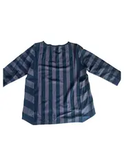 Vorschaubild 2 von Damen Langarmshirt Gr. 36 S Schwarz Gestreift 3, 4-Arm