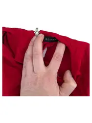 Vorschaubild 2 von Damen Kleid Rot Ärmellos Minikleid Gr. S 36 Viskose Freizeitkleid