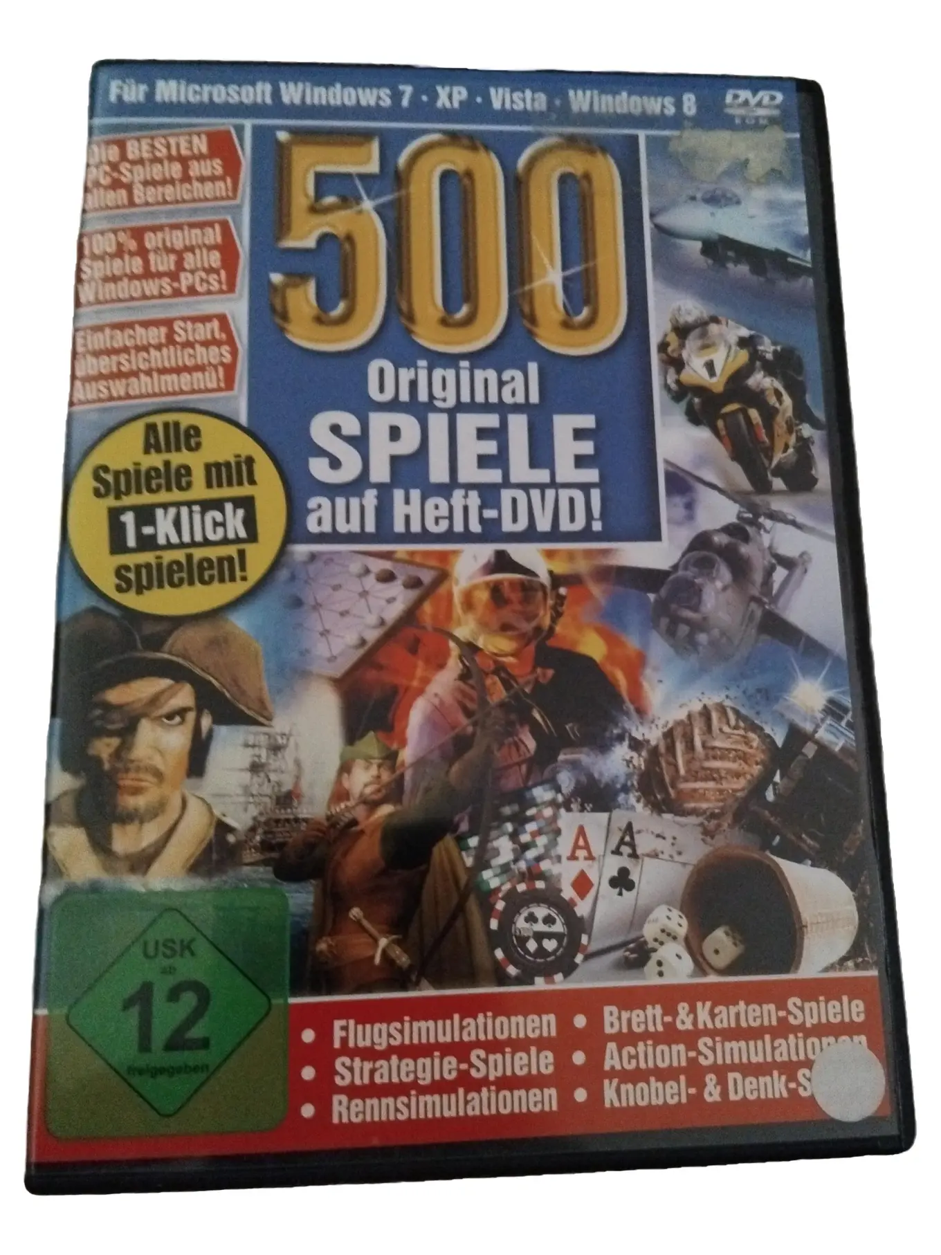 500 PC Spiele Heft-DVD Strategiespiele Windows XP Vista 7 8 ab 12