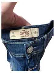 Vorschaubild 2 von Jeans Shorts Damen Short-Short Low Rise W24 Blau Destroyed