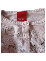 Vorschaubild 2 von Baby Langarmshirt Gr. 62 Rosa Blumen Stickerei Mädchen