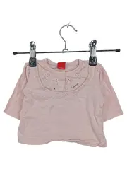Vorschaubild 1 von Baby Langarmshirt Gr. 62 Rosa Blumen Stickerei Mädchen