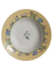 Vorschaubild 1 von Kinderteller Bauernhoftiere Porzellan Mehrfarbig 19cm