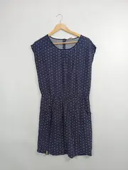 Vorschaubild 2 von Damen Freizeitkleid Gr. 40/L Blau Anker-Muster Casual