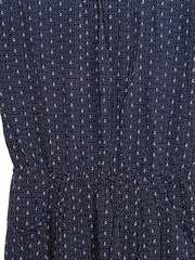 Vorschaubild 3 von Damen Freizeitkleid Gr. 40/L Blau Anker-Muster Casual