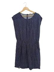 Vorschaubild 1 von Damen Freizeitkleid Gr. 40/L Blau Anker-Muster Casual