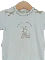 Vorschaubild 2 von Baby Body Strampler Gr. 60 Blau Hasenmotiv