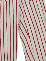 Vorschaubild 4 von Kinder Hose Gr. 128 Weiß Rot Gestreift Maritim Stoffhose Sommer Baumwollmix