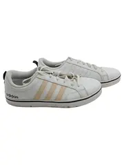 Vorschaubild 1 von Sneaker Low Herren Gr. 42 2/3 Weiß Beige 3-Streifen Sportschuh