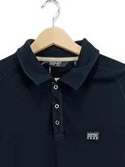 Vorschaubild 2 von Herren Poloshirt Langarm Gr. L Casual Blau