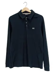Vorschaubild 1 von Herren Poloshirt Langarm Gr. L Casual Blau