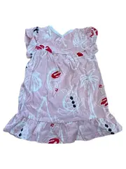 Vorschaubild 5 von Sommerkleid Gr. 68 Rosa Blumenmuster Rüschen Baumwolle Freizeit