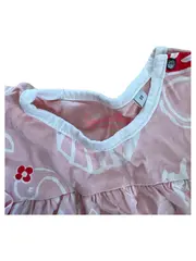 Vorschaubild 2 von Sommerkleid Gr. 68 Rosa Blumenmuster Rüschen Baumwolle Freizeit