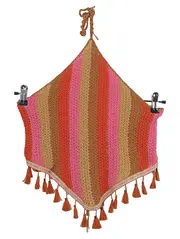 Vorschaubild 1 von Damen Strick-Top Ärmellos Gestreift Mehrfarbig Gr. 42/XL