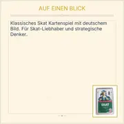 Vorschaubild 3 von Skat Kartenspiel Deutsches Bild Club Spielkarten