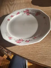 Vorschaubild 2 von Marktleuthen Bavaria Kuchenteller Rosenmuster Porzellan 17cm