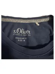 Vorschaubild 2 von Herren T-Shirt Gr. M Blau Premium Issue Goods Logo-Print