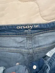 Vorschaubild 4 von Damen Jeans Shorts Blau Gr. 40 Casual Lochmuster Baumwolle