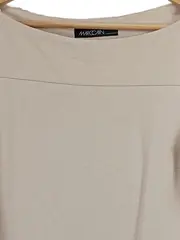 Vorschaubild 2 von Businesskleid Damen Gr. 38 Beige Elegant Bootausschnitt