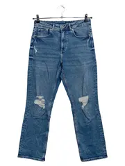 Vorschaubild 1 von &Denim Destroyed Jeans Damen Gr. 38 Blau Ripped Denim