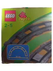 Vorschaubild 2 von Duplo 2735 Eisenbahn Schienen Set Kurven Grau Kunststoff