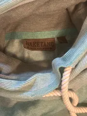 Vorschaubild 2 von Damen Pullover Rollkragen Gr. S Grün Gestreift Baumwolle