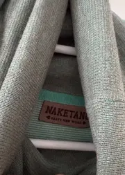 Vorschaubild 6 von Damen Pullover Rollkragen Gr. S Grün Gestreift Baumwolle