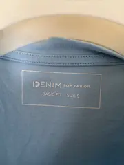 Vorschaubild 4 von Herren T-Shirt Basic Blau Gr. S Baumwolle