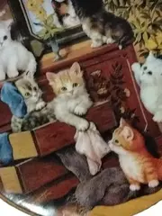 Vorschaubild 3 von Sammelteller Katzen Kameraden auf vier Pfoten Porzellan