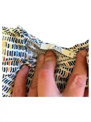 Vorschaubild 6 von Damen Bluse Gr. S Mehrfarbig Grafisch Langarm Viskose