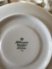 Vorschaubild 3 von Unterteller Weiß Blumenmuster Klassisch Porzellan