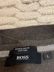 Vorschaubild 5 von Herren Pullover V-Ausschnitt Braun Gr. M Wolle