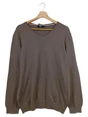 Vorschaubild 1 von Herren Pullover V-Ausschnitt Braun Gr. M Wolle