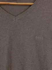 Vorschaubild 2 von Herren Pullover V-Ausschnitt Braun Gr. M Wolle