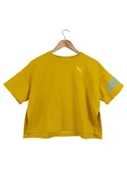 Vorschaubild 1 von Damen Sport Shirt Gelb Gr. 34/XS Kurzarm Logo-Print