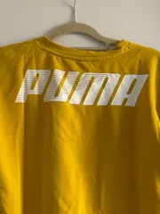 Vorschaubild 4 von Damen Sport Shirt Gelb Gr. 34/XS Kurzarm Logo-Print