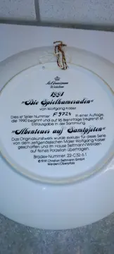 Vorschaubild 3 von Wandteller Abenteuer auf Samtpfoten Katze Porzellan 21cm