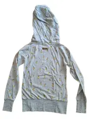 Vorschaubild 3 von Damen Hoodie Kapuzenpullover Zitronen Muster Mintgrün Gr. S