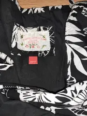 Vorschaubild 2 von Damen Sommerkleid Gr. 38 Schwarz Weiß Blumenmuster Trägerkleid