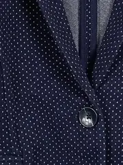 Vorschaubild 3 von Damen Blazer Gr. 36/S Blau Gepunktet Casual Business