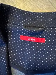 Vorschaubild 7 von Damen Blazer Gr. 36/S Blau Gepunktet Casual Business