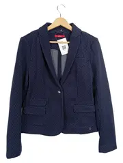 Vorschaubild 1 von Damen Blazer Gr. 36/S Blau Gepunktet Casual Business