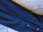 Vorschaubild 5 von Damen Blazer Gr. 36/S Blau Gepunktet Casual Business